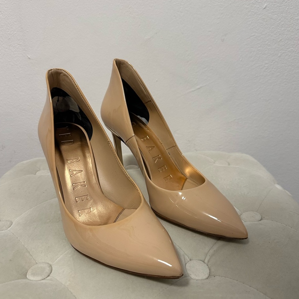 Ted Baker Women's Beige Patent Heels
